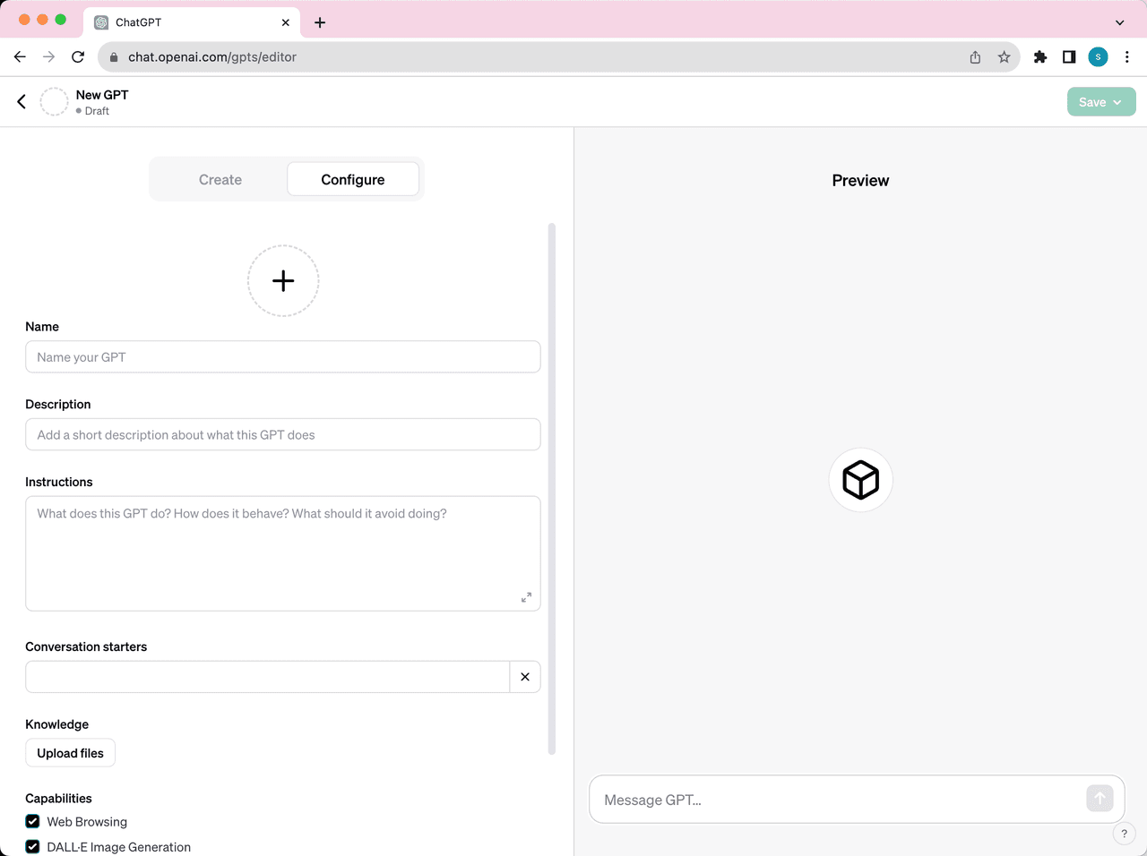 Configure 配置界面